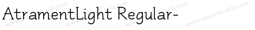 AtramentLight Regular字体转换